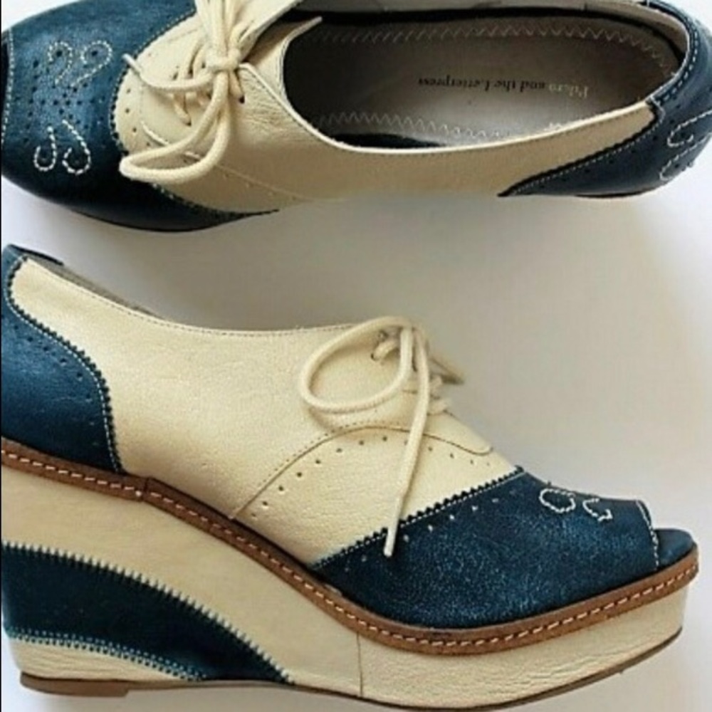 Unique and rare Anthropology Pilcro oxford
